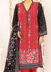 SEMB-033- 3 Piece Cotton Embroidered Suit