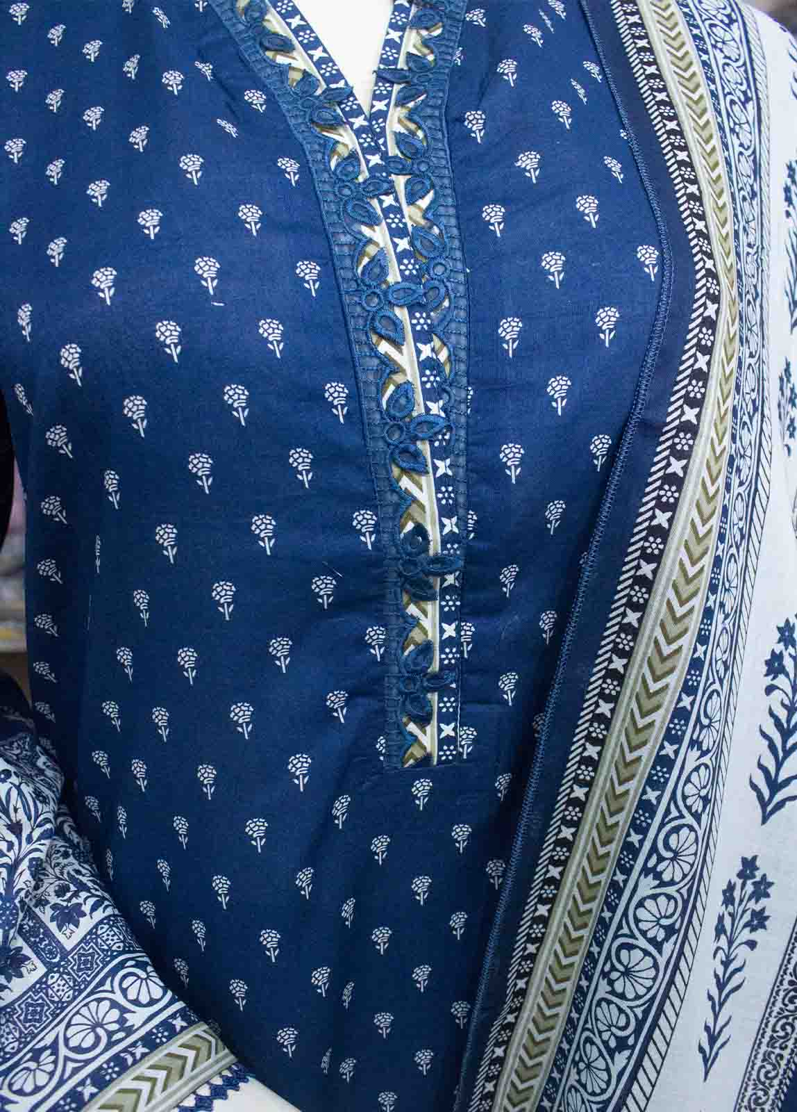 Bin Saeed Fabric - SMEMB-0342 3 Piece Embroidered Stitched Suit