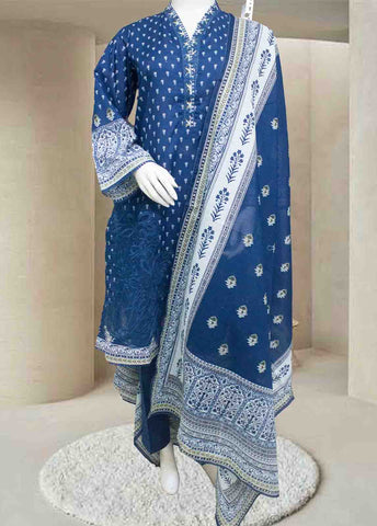Bin Saeed Fabric - SMEMB-0342 3 Piece Embroidered Stitched Suit