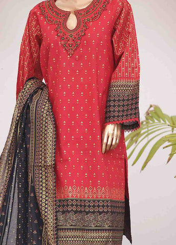 Bin Saeed Fabric - SMEMB-0348- 3 Piece Embroidered Stitched Suit