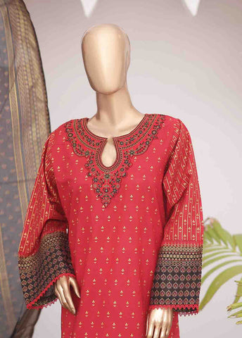 Bin Saeed Fabric - SMEMB-0348- 3 Piece Embroidered Stitched Suit