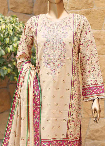 Bin Saeed Fabric - SMEMB-0352- 3 Piece Embroidered Stitched Suit