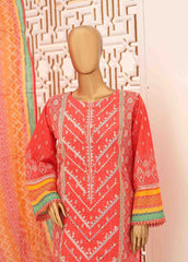 SEMB-040- 3 Piece Cotton Embroidered Suit