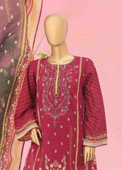 SEMB-045- 3 Piece Cotton Embroidered Suit