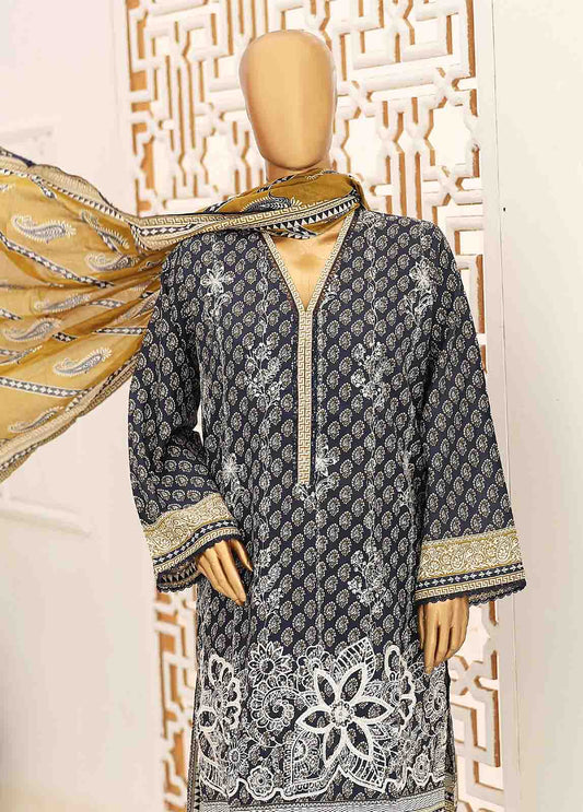 SEMB-049-3 Piece Cotton Embroidered Suit