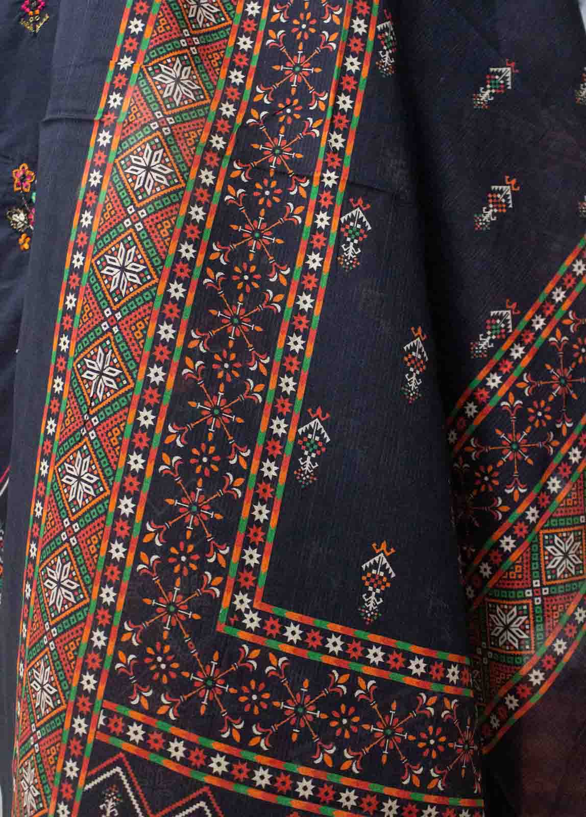 Bin Saeed Fabric - SMEMB-0649- 3 Piece Embroidered Stitched Suit