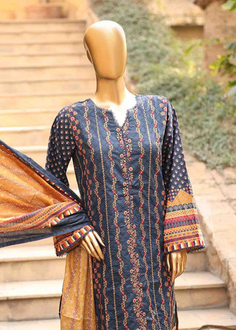 Bin Saeed Fabric - SMEMB-0650- 3 Piece Embroidered Stitched Suit