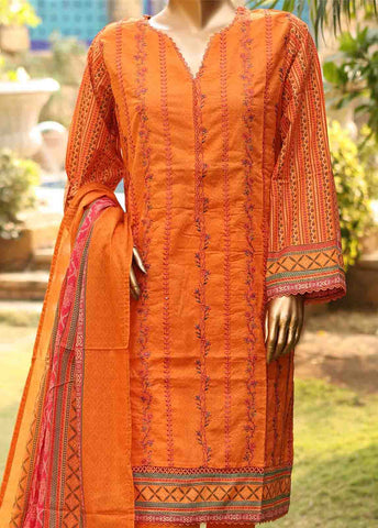 Bin Saeed Fabric - SMEMB-0654- 3 Piece Embroidered Stitched Suit
