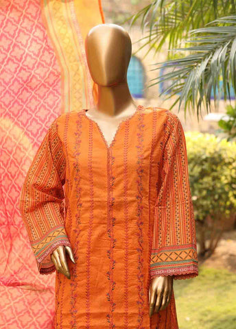 Bin Saeed Fabric - SMEMB-0654- 3 Piece Embroidered Stitched Suit