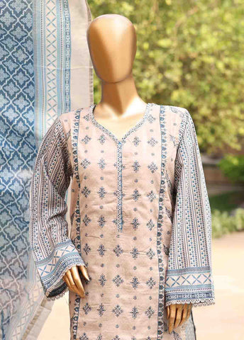 Bin Saeed Fabric - SMEMB-0655- 3 Piece Embroidered Stitched Suit
