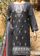 SMEMB-0660- 3 Piece Embroidered Stitched Suit