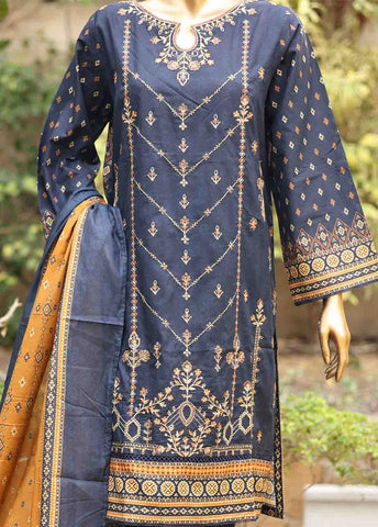 Bin Saeed Fabric - SMEMB-0664- 3 Piece Embroidered Stitched Suit
