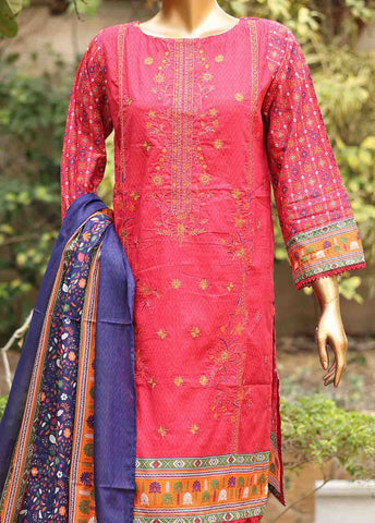 Bin Saeed Fabric - SMEMB-0666- 3 Piece Embroidered Stitched Suit