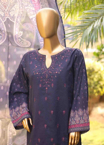 Bin Saeed Fabric - SMEMB-0667- 3 Piece Embroidered Stitched Suit
