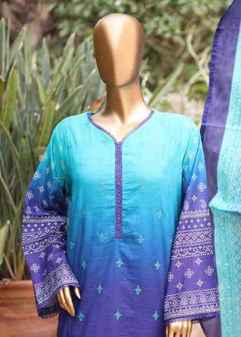 Bin Saeed Fabric - SMEMB-0672- 3 Piece Embroidered Stitched Suit