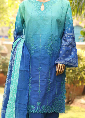 Bin Saeed Fabric - SMEMB-0675- 3 Piece Embroidered Stitched Suit