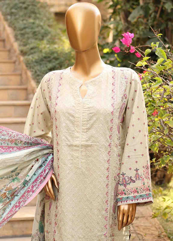 Bin Saeed Fabric - SMEMB-0678- 3 Piece Embroidered Stitched Suit