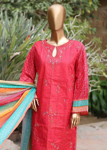Bin Saeed Fabric - SMEMB-0680- 3 Piece Embroidered Stitched Suit