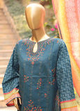 SMEMB-0681- 3 Piece Embroidered Stitched Suit