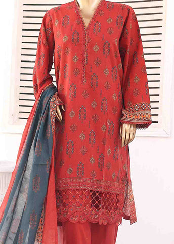 Bin Saeed Fabric - SMEMB-099- 3 Piece Embroidered Stitched Suit
