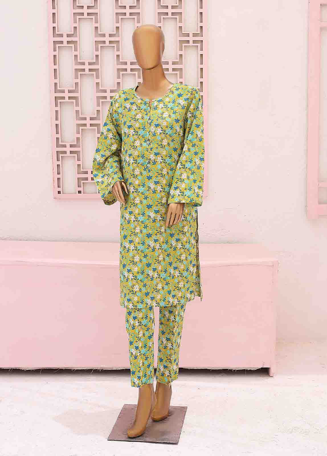 Bin Saeed Fabric - SMK-0110- 2 Piece Printed Stitched Co-ords