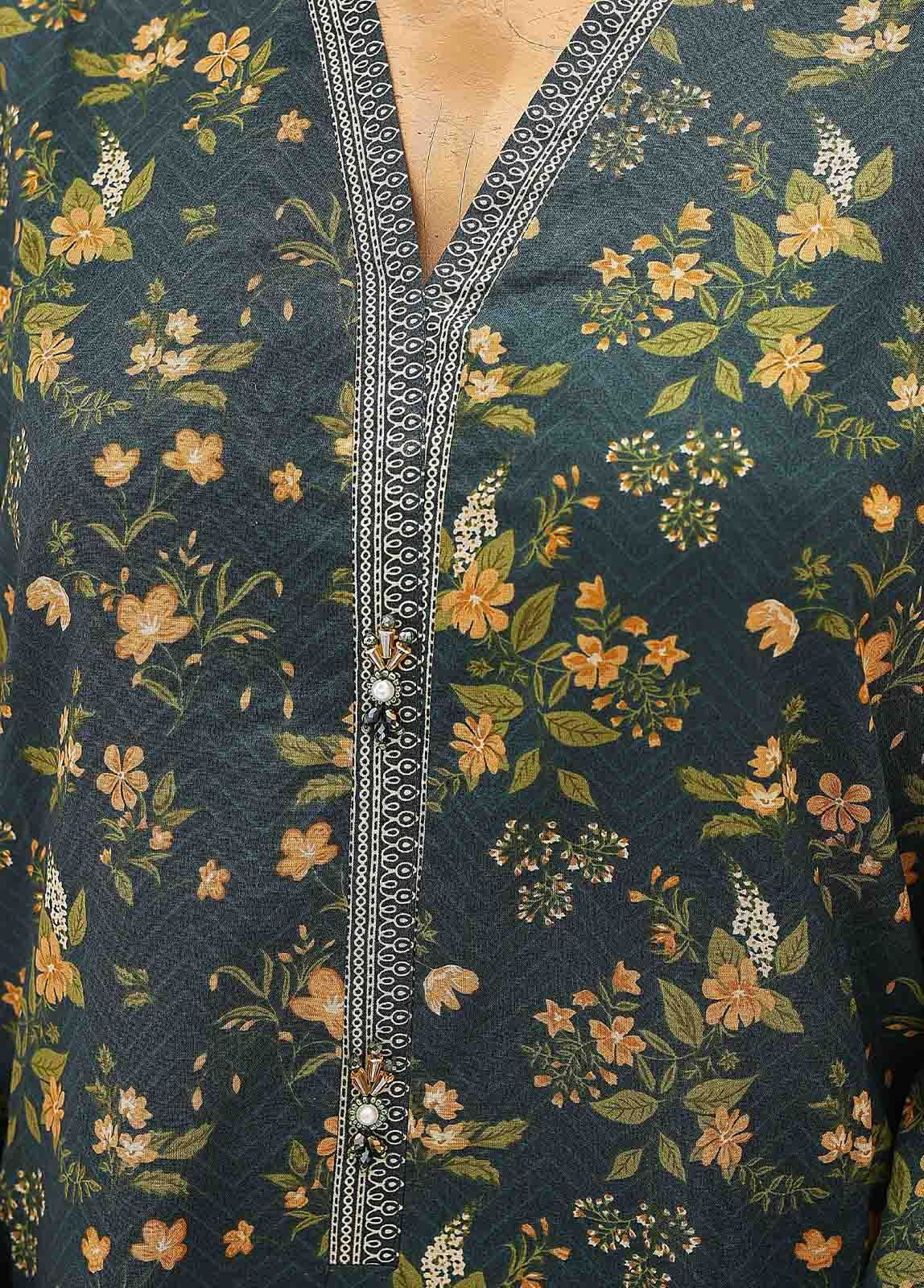 Bin Saeed Fabric - SMK-0115- 2 Piece Printed Stitched Co-ords