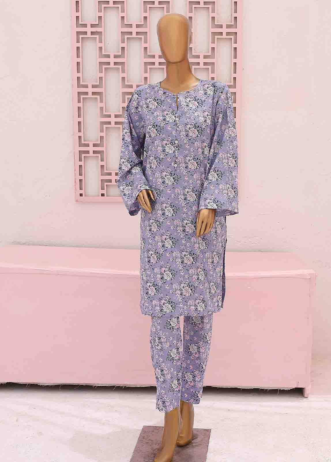 Bin Saeed Fabric - SMK-0117- 2 Piece Printed Stitched Co-ords