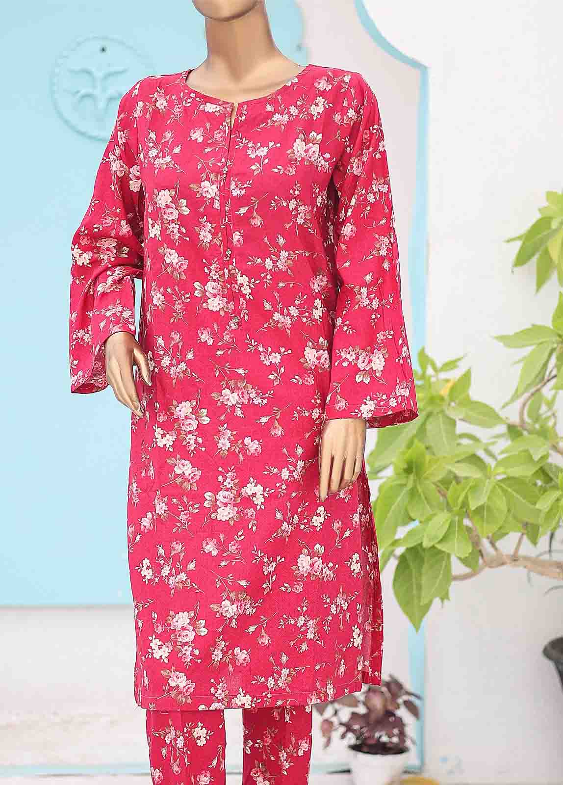 Bin Saeed Fabric - SMK-0119- 2 Piece Printed Stitched Co-ords