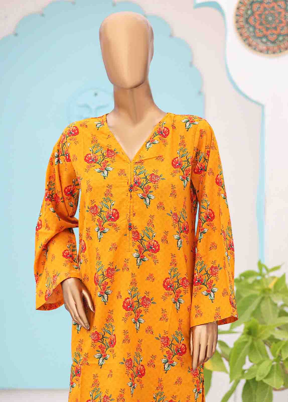 Bin Saeed Fabric - SMK-0120- 2 Piece Printed Stitched Co-ords