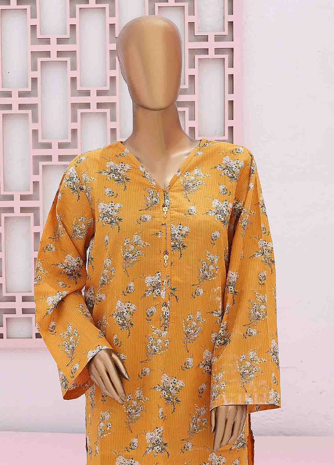 Bin Saeed Fabric - SMK-0122- 2 Piece Printed Stitched Co-ords