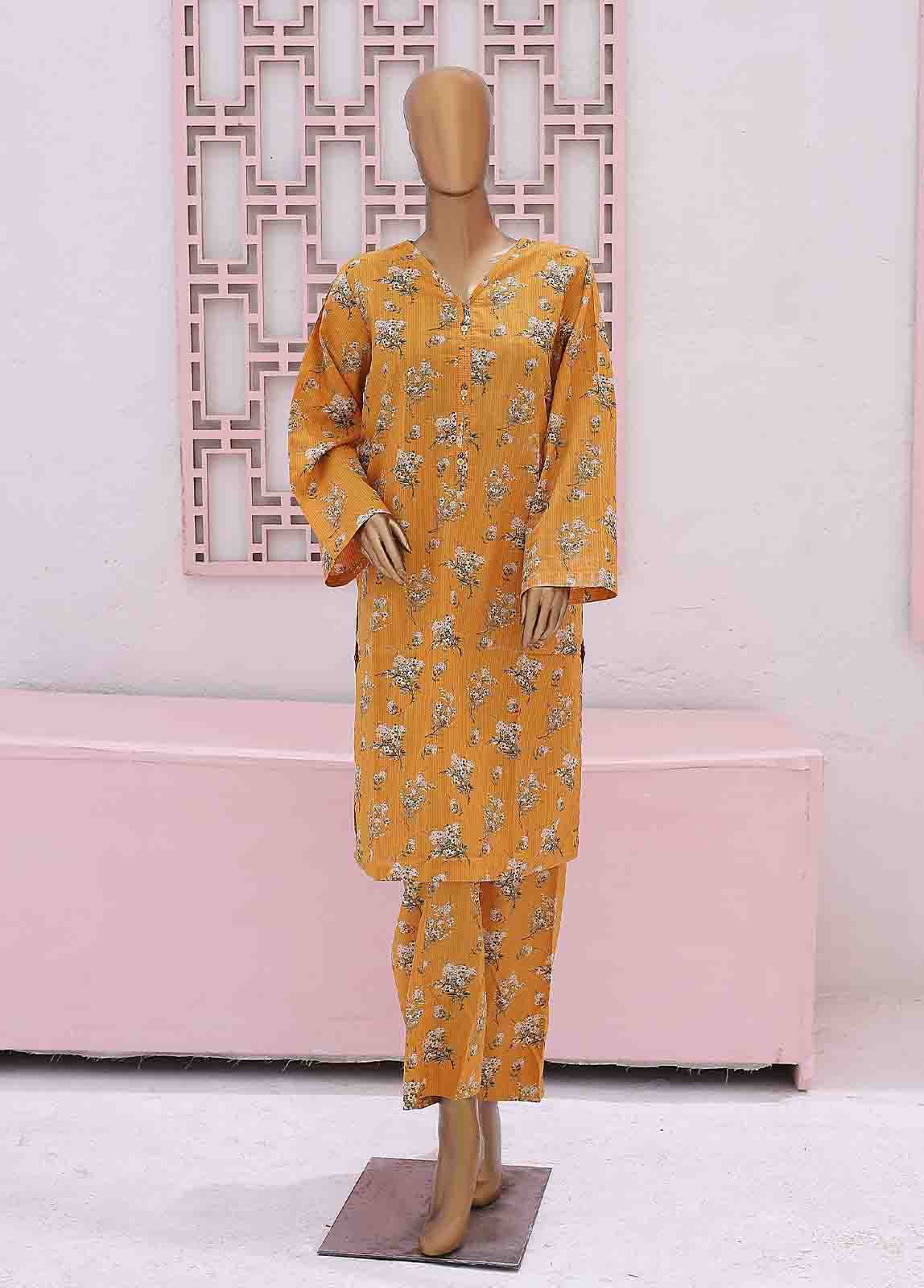 Bin Saeed Fabric - SMK-0122- 2 Piece Printed Stitched Co-ords