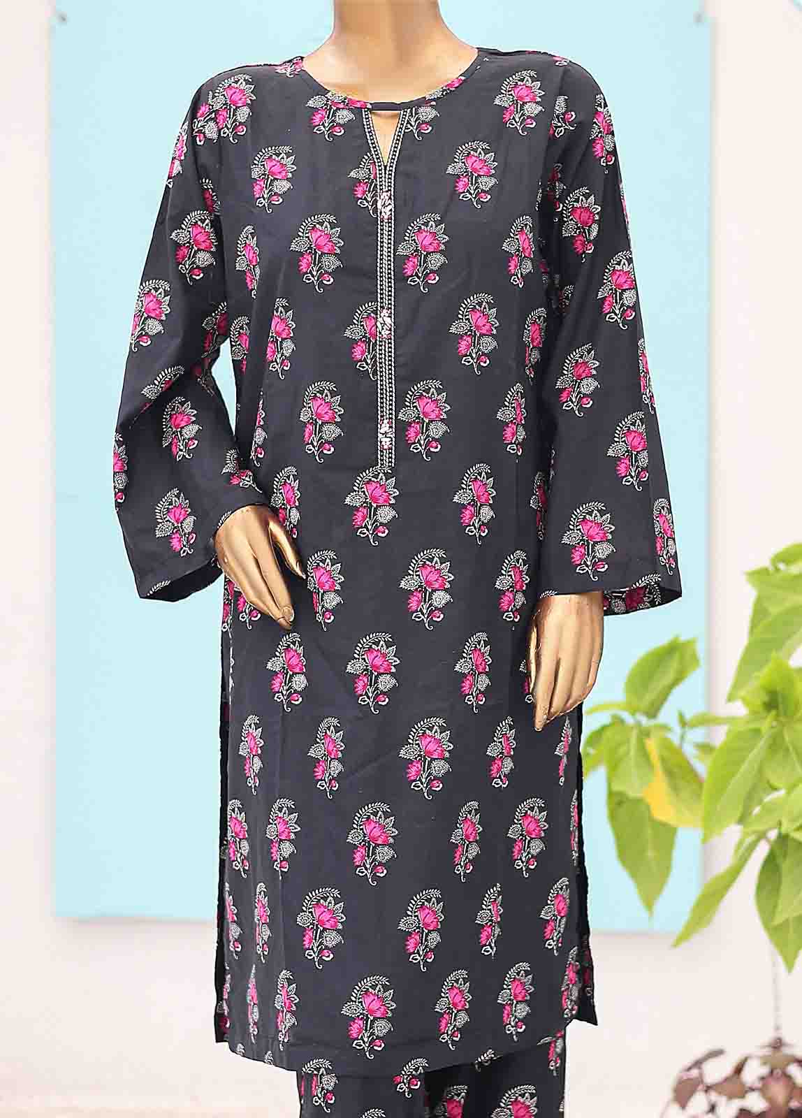 Bin Saeed Fabric - SMK-0125- 2 Piece Printed Stitched Co-ords