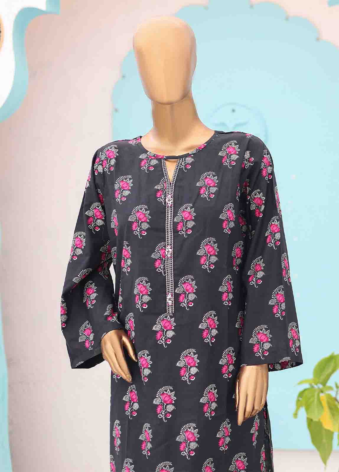 Bin Saeed Fabric - SMK-0125- 2 Piece Printed Stitched Co-ords