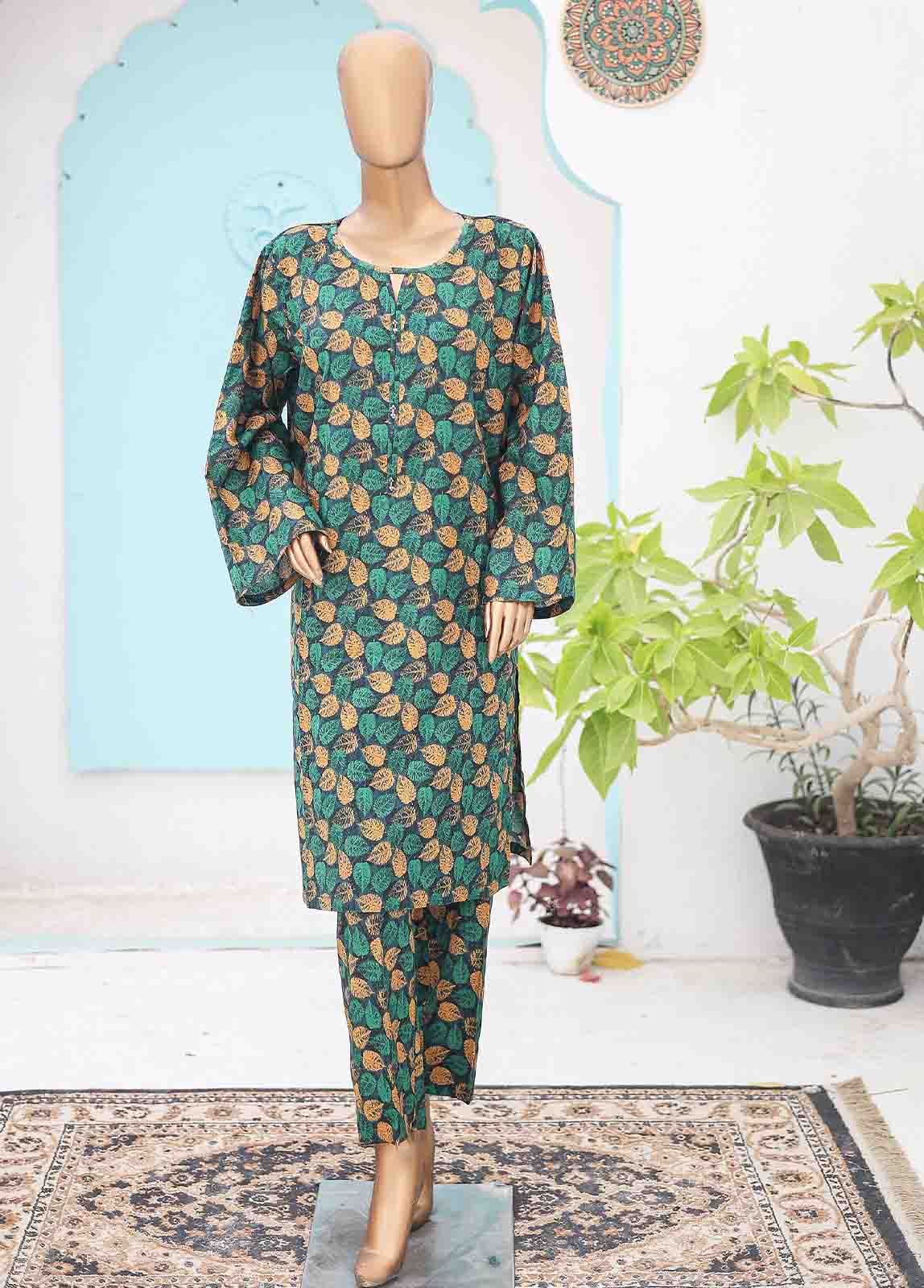 Bin Saeed Fabric - SMK-0126- 2 Piece Printed Stitched Co-ords