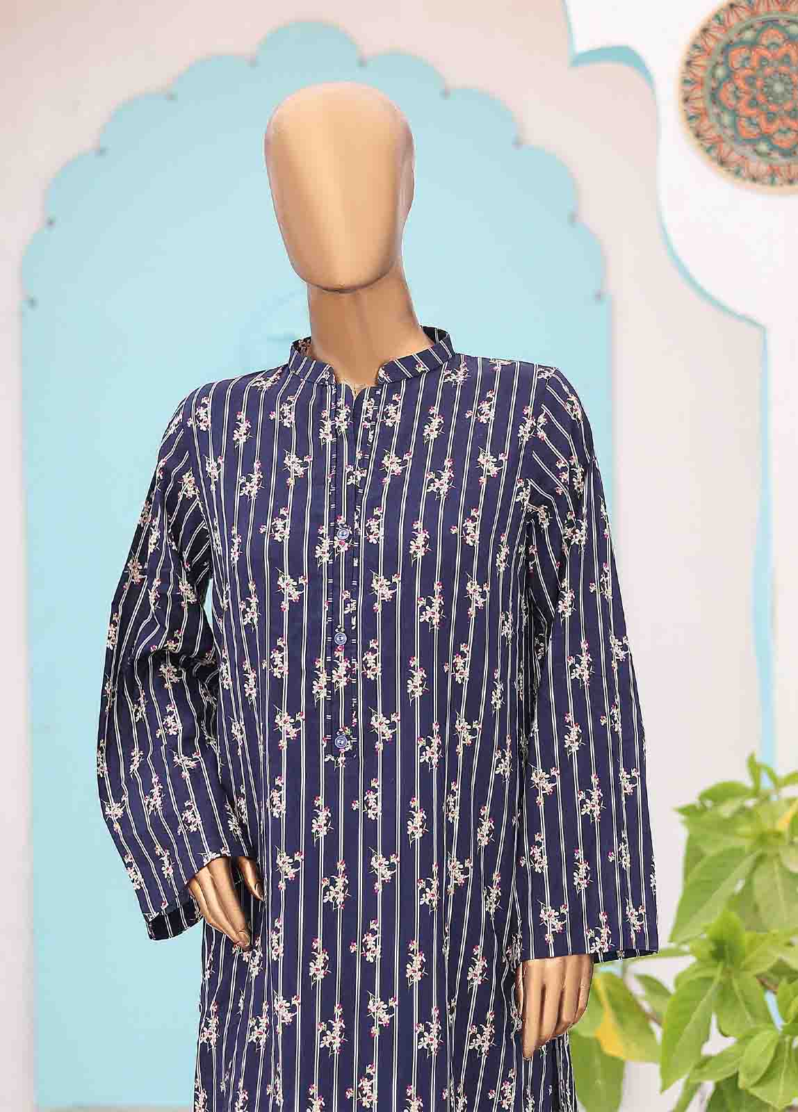 Bin Saeed Fabric - SMK-018- 2 Piece Printed Stitched Co-ords