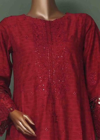 Bin Saeed Fabric - SMK-FR-0102 A- 3 Piece Luxurry Cotton Frock Style Suit