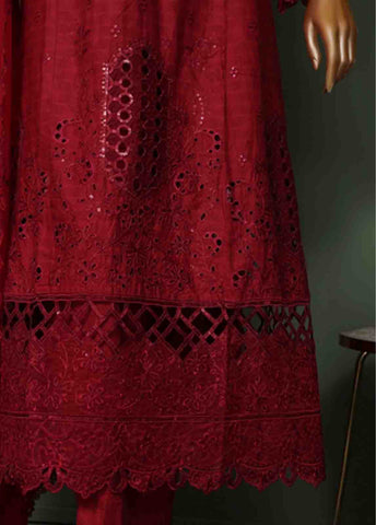 Bin Saeed Fabric - SMK-FR-0102 A- 3 Piece Luxurry Cotton Frock Style Suit