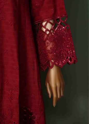 Bin Saeed Fabric - SMK-FR-0102 A- 3 Piece Luxurry Cotton Frock Style Suit