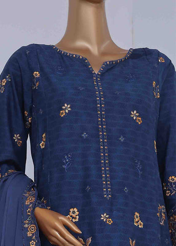 Bin Saeed Fabric - SMK-FR-0103 A- 3 Piece Luxury Frock Style Suit