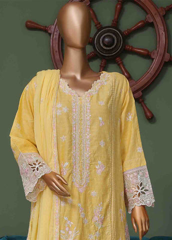 Bin Saeed Fabric - SMK-FR-0105 A- 3 Piece Luxury Frock Style Suit