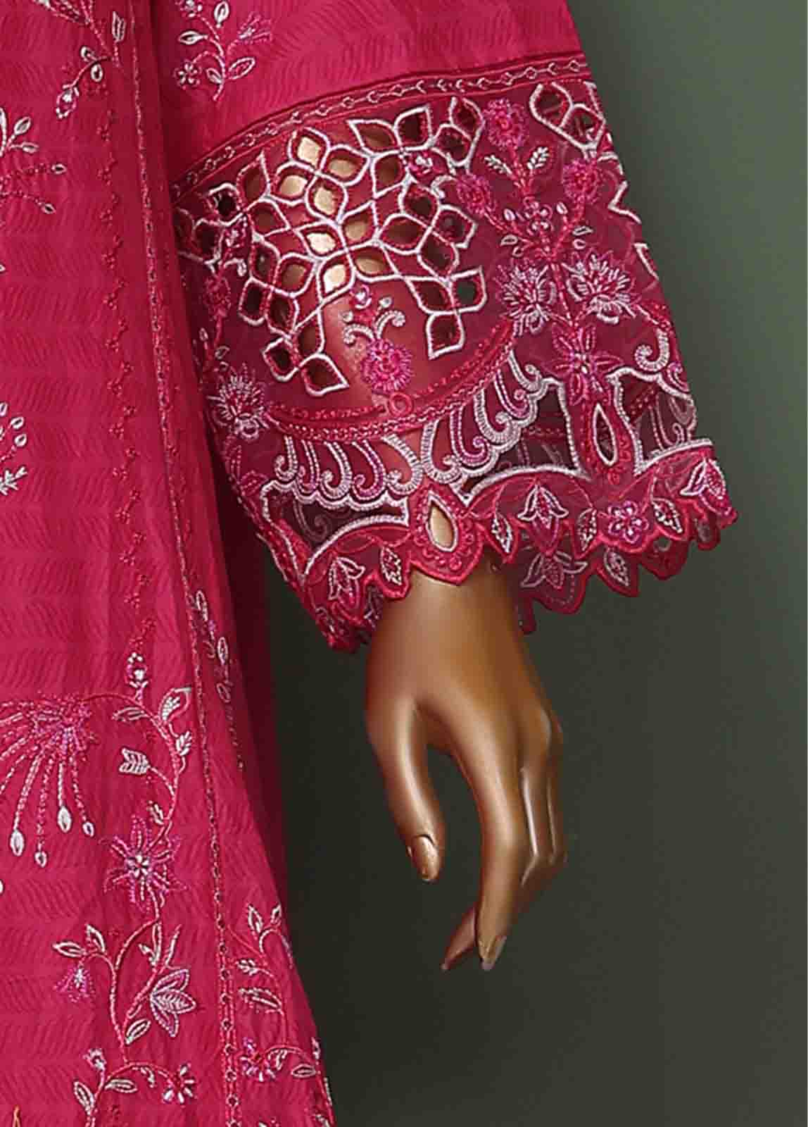 Bin Saeed Fabric - SMK-FR-0106 A- 3 Piece Luxury Frock Style Suit