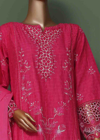 Bin Saeed Fabric - SMK-FR-0106 A- 3 Piece Luxury Frock Style Suit