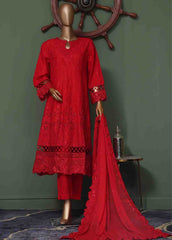 SMK-FR-0107 A- 3 Piece Luxurry Cotton Frock Style Suit