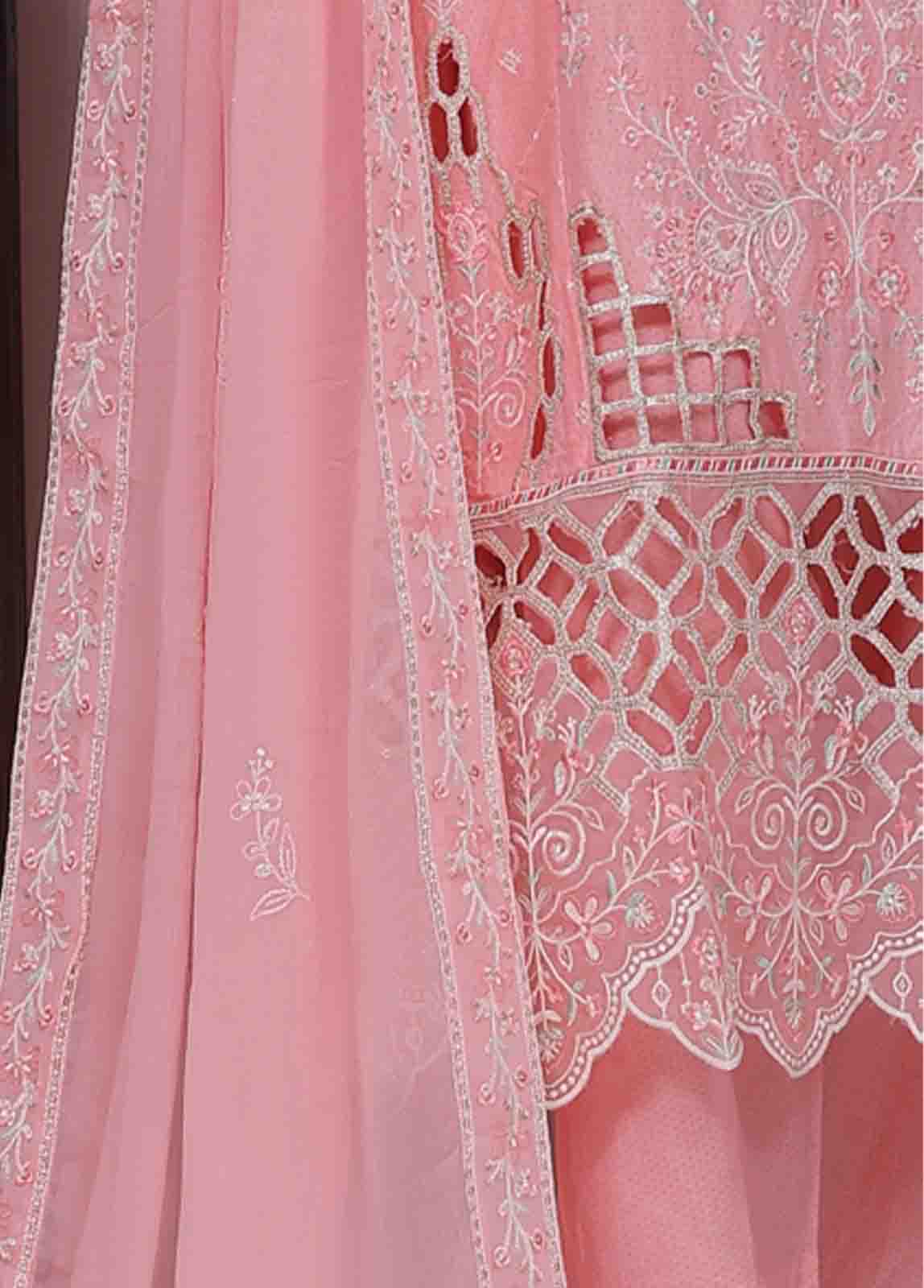 Bin Saeed Fabric - SMK-FR-0108 A- 3 Piece Luxury Frock Style Suit
