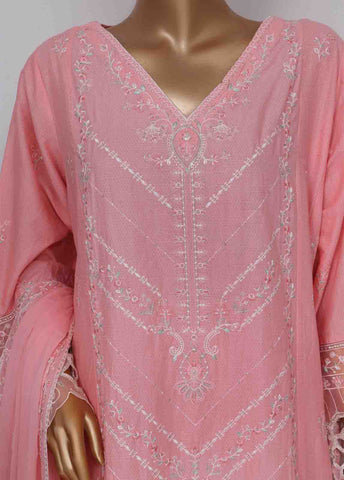 Bin Saeed Fabric - SMK-FR-0108 A- 3 Piece Luxury Frock Style Suit