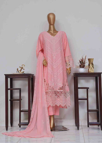Bin Saeed Fabric - SMK-FR-0108 A- 3 Piece Luxury Frock Style Suit