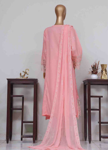 Bin Saeed Fabric - SMK-FR-0108 A- 3 Piece Luxury Frock Style Suit