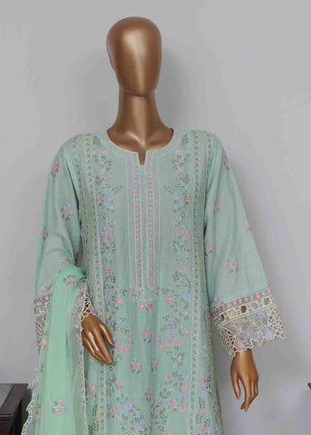 Bin Saeed Fabric - SMK-FR-0113 A- 3 Piece Luxury Frock Style Suit