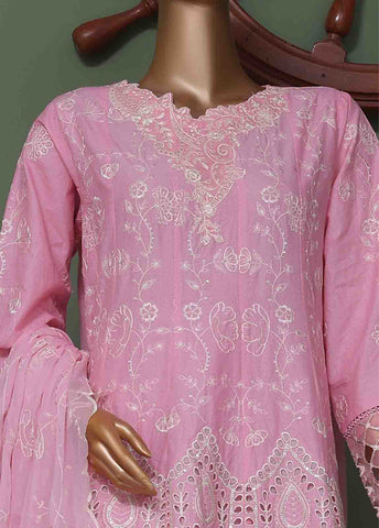 Bin Saeed Fabric - SMK-FR-0114 A- 3 Piece Luxury Frock Style Suit