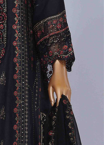 Bin Saeed Fabric - SMK-FR-0121 A- 3 Piece Luxury Frock Style Suit